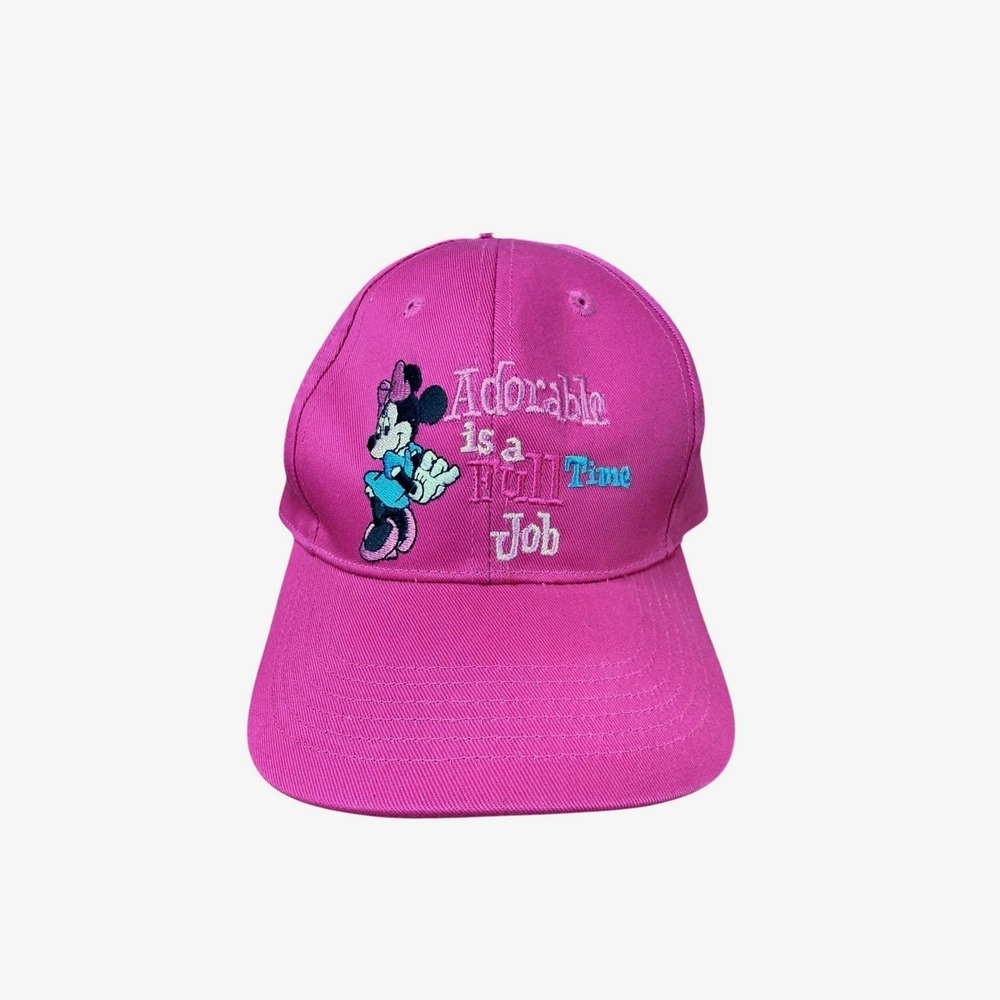Disney Parks Vintage Baseball Cap Kids Youth OS Pink New Minnie Mouse